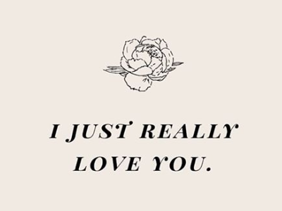 I just really love you illustration