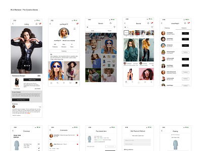 Yselfie amazing app clean clean ui design ecommerce mobile design modern social ux ui