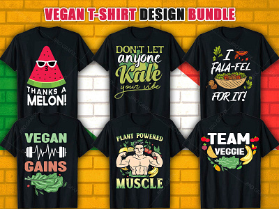 Vegan T-shirt Design 60+ Bundle Packages