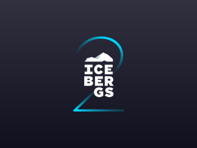 Icebergs 2 blue iceberg icebergs logo version