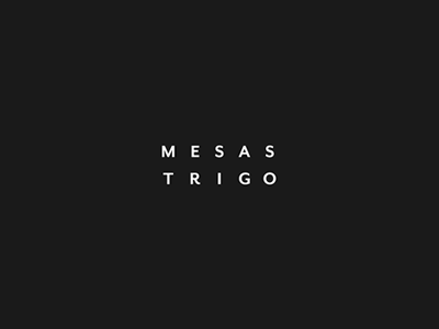 MesasTrigo Logo bw logo minimal typograhy