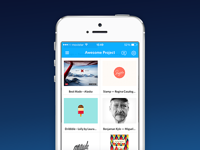 Icebergs for iPhone app icebergs inspiration ios iphone moodboard