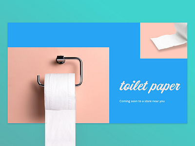 Toilet paper design trends fun future landing page