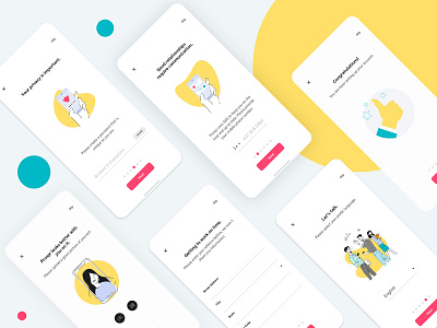 Prospr - Onboarding mobile mobile app design onboarding ui ux