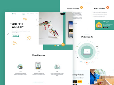 Logistics website for GenZ landing page logistics react sass ui ux web design webflow