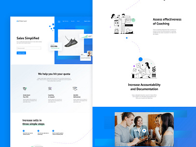 dribbble business landing page uiux web design