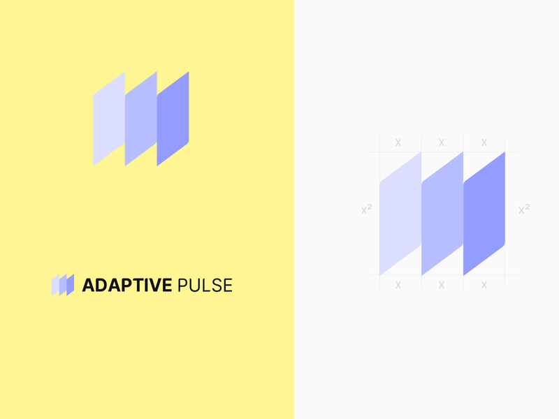 Logo Identity - Adaptive Pulse branding business logo modern tech uiux vector