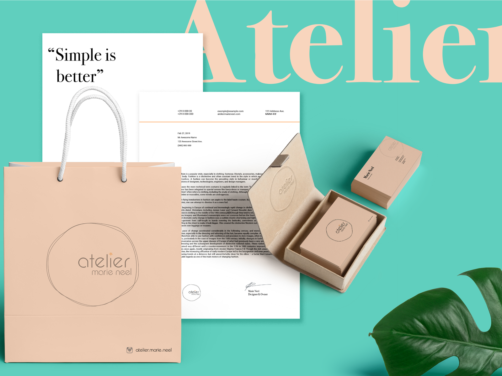 Atelier Branding By Washington Teran On Dribbble