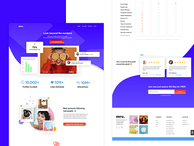 Zeru adobexd business socialmedia uiux web design