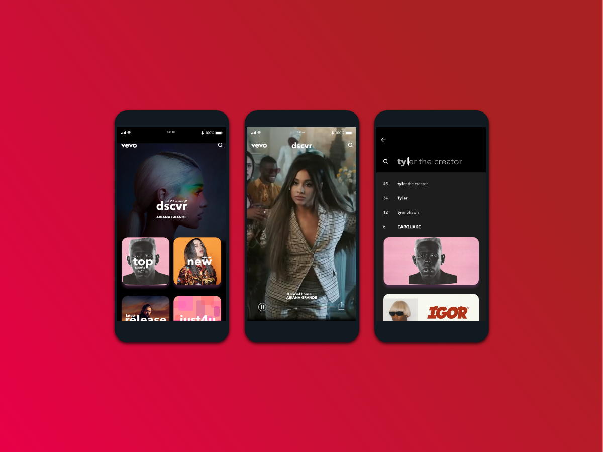 Vevo Case Study by Washington Teran on Dribbble