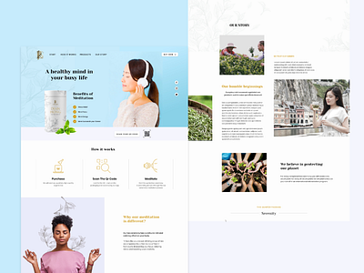 Tea Ceremony application product design tea ui ux web design