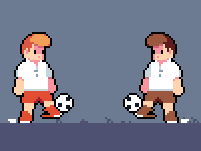 Infinite Keepy Uppies animation football pixel animation pixel art soccer