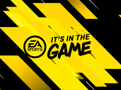 EA Sports | lettering black design ea ea games ea sports game games illustration lettering lettering art lettering artist typography yellow