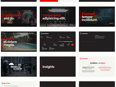 Netflic GCM deck keynote motion netflix presentation presentation design slides storytelling