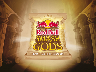 Red Bull Smash Gods and Gatekeepers esports esports logo esports logos esports mascot gaming gaming logo illustration red bull