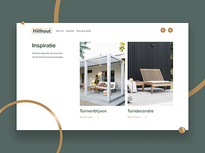 Hillhout - Inspiration page concept desktop design fences garden minimalism outside pavilion ui