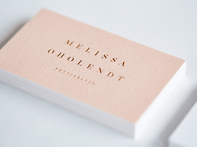 Rose Gold Business Cards