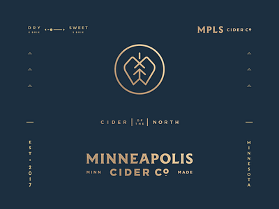 Minneapolis Cider Identity apple branding cider design identity lettering logo minneapolis print styleguide typography