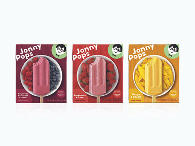 Jonny Pops Packaging colorful design food fun packaging