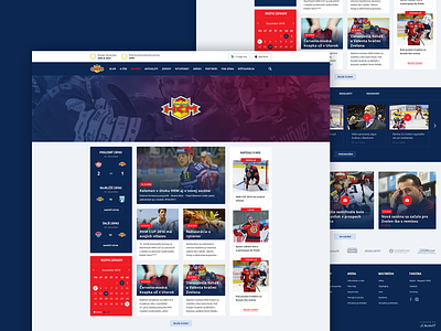 HKM Zvolen blue hockey ice red slovakia webdesign zvolen