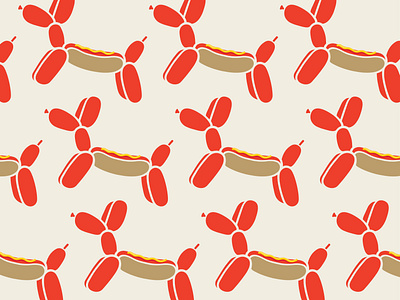 Balloon Hot Dog Pattern