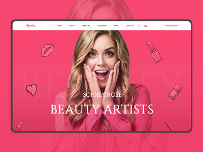 Ayesha - Beautician WordPress Theme Home 02 Banner