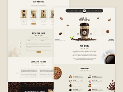 JoeCoffee - Coffee Shop Template by Ajmal khan on Dribbble