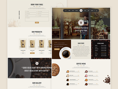 JoeCoffee - Coffee Shop Template bars cappuccino coffee cookie cup design drink espresso food joecoffee modern restaurant shop tea theme ui ux web webdesign website