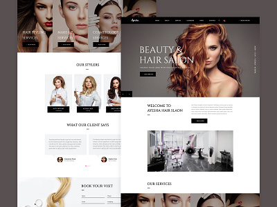 Ayesha - Hair Salon Template Home 01