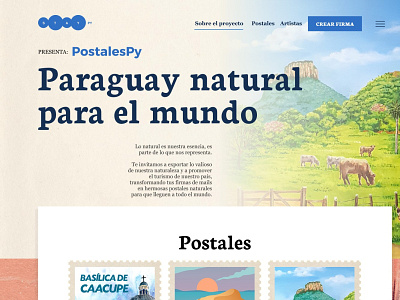 Paraguay Natural design ui website