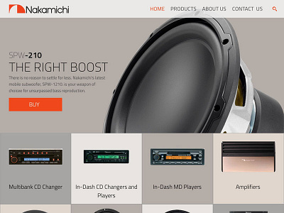 Nakamichi's Australia Website WIP car audio ecommerce website