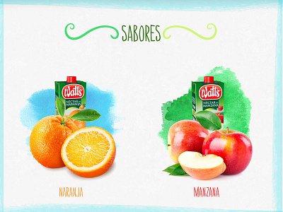 Juice flavors selector brand fruits juice ui website