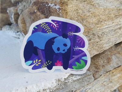 Sleepy Panda Sticker