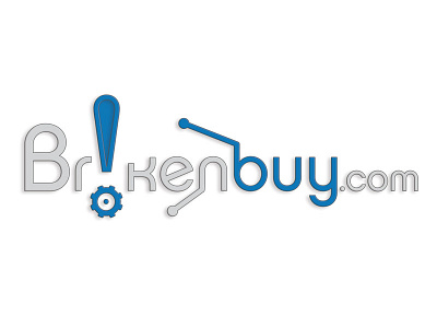 Brokenbuy Logo branding gear logo logo design logotype type typography