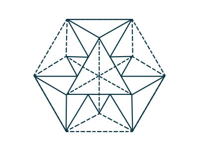 Reflections Watermark dashed lines gemotrical hexagon icon line dash logo mandala shape triangle watermark