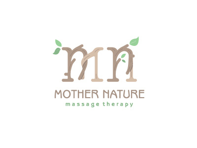Mother Nature Logo abstract geometric leaf massage therapy mn monogram mother nature organic plant tree tree bark vector wood