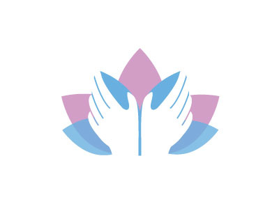 Massage Lotus Hands Logo abstract blue branding branding design flower hands healing logo lotus lotus flower massage massage therapy organic pink plant transparent vector vector logo