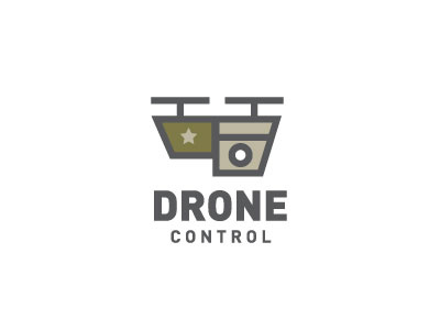 Drone Logo abstract logo branding camera concept drone drone logo drones icon logo military oregon star star logo tan