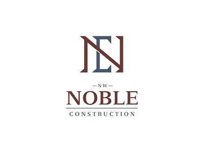 NW Noble Construction abstract ancient bible branding construction design glyph graphic design icon logo logo design monogram nc monogram noble oregon orphan shadows roman numerals shape typography vector