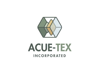 ACUE-TEX Incorporated Logo abstract acue tex inc brand cube logo graphic design green hexagon logo icon industrial logo line logo logo logo design medical supplies plastic plastic injection molding shape transparent vector logo wireframe
