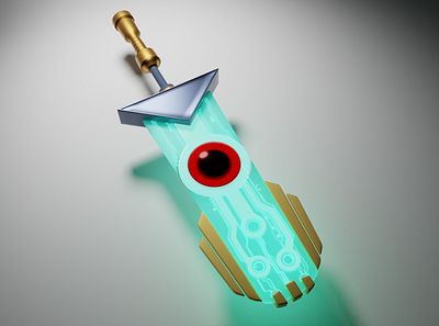 Transistor Sword - Epic Games Fan Art 3d blender fan art gaming render