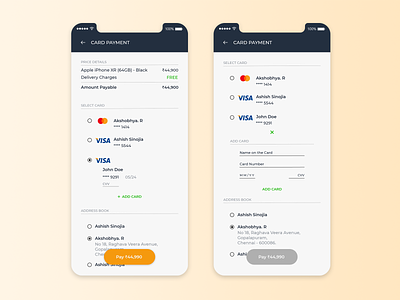 Daily UI 002 - Credit card checkout