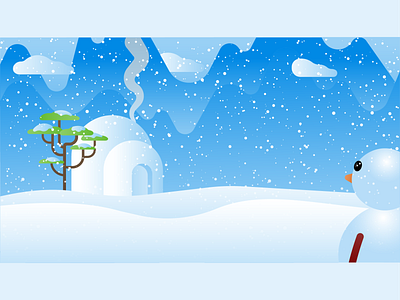 Winter - Fantasy vector illustration fantasy art fantasy vector scenery design snow vector winter