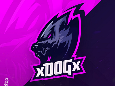xDOGx beast dogs logo mascotlogo premadelogo
