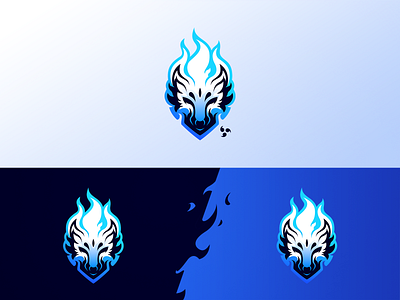 Azure Wolf branding design logo logodesign minimalism vector wolf