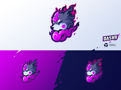 Dashy! dashy esportlogo graphic design logo mascot purple