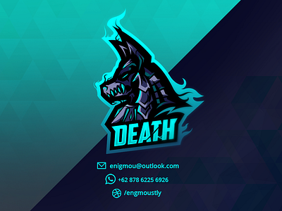 Death anubis artwork branding branding and identity design esportlogo gaminglogo illustration logo logodota2 logofortnite logopubg mascotlogo premadelogo visualbranding