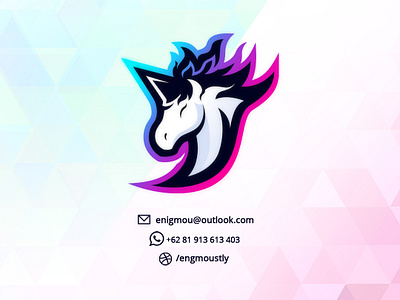 Unicorn as Universe animal artwork beast branding brandingidentity design esport esportlogo gaminglogo graphicdesign illustration logo logogame mascot mascotlogo premadelogo simple vector visualbranding