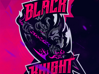 Black Knight artwork design esport esportlogo gaminglogo illustration logo mascotlogo vector