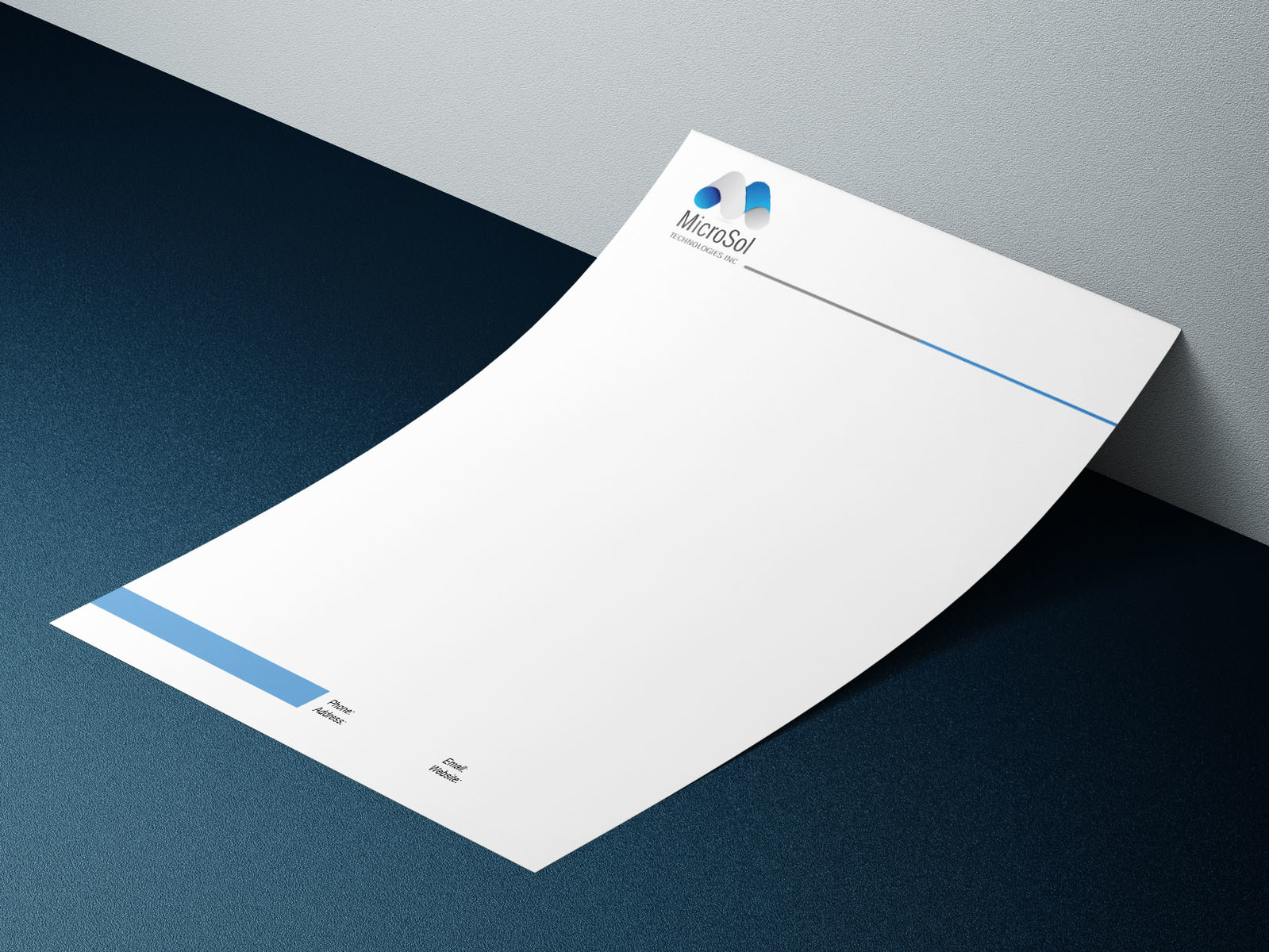 MicroSol Tech Letterhead by Richard A Matheus V on Dribbble